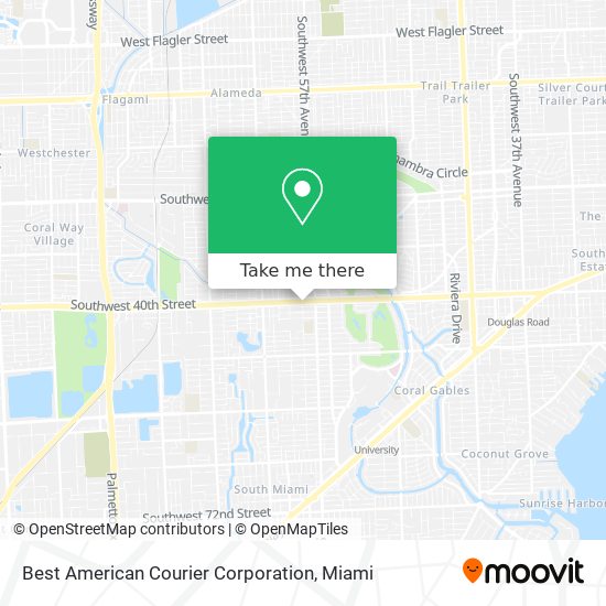 Mapa de Best American Courier Corporation