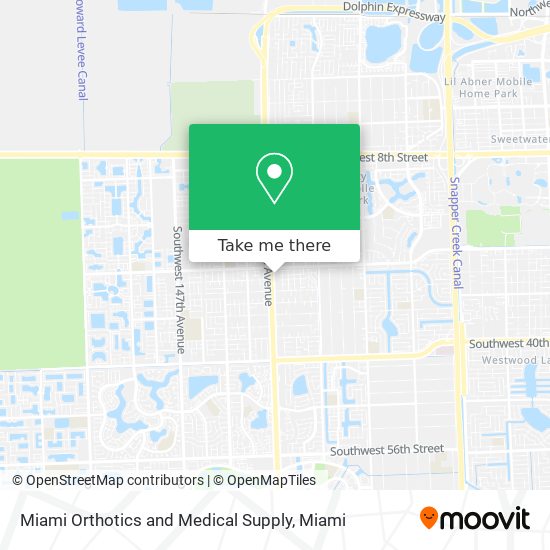 Miami Orthotics and Medical Supply map