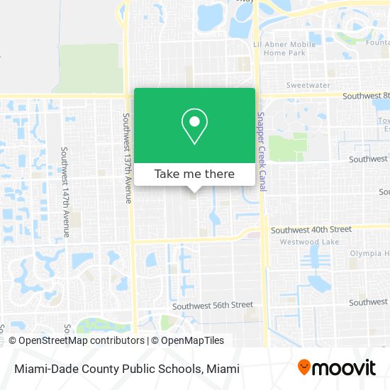 Miami-Dade County Public Schools map