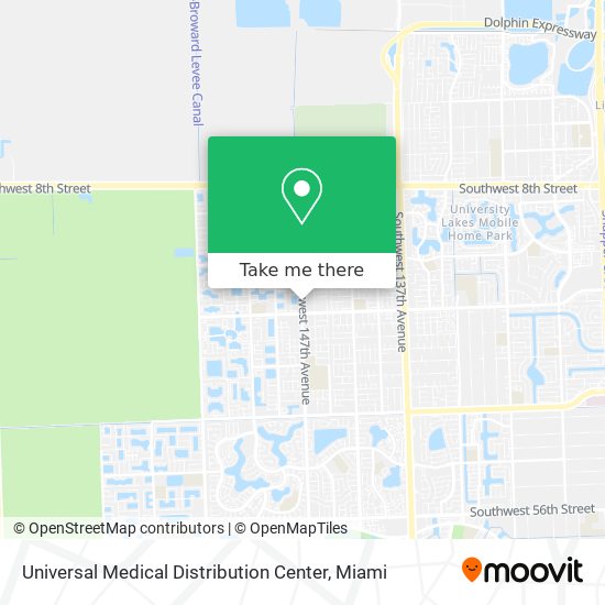Mapa de Universal Medical Distribution Center