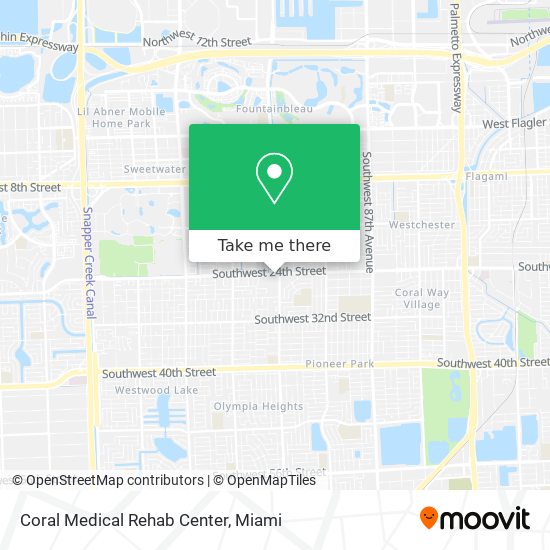 Coral Medical Rehab Center map