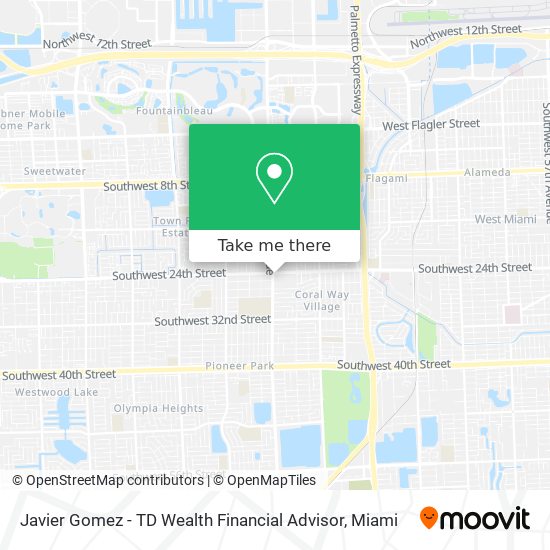 Javier Gomez - TD Wealth Financial Advisor map