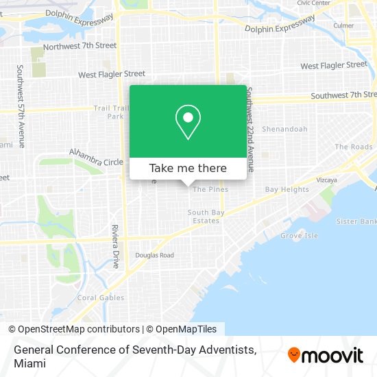 General Conference of Seventh-Day Adventists map