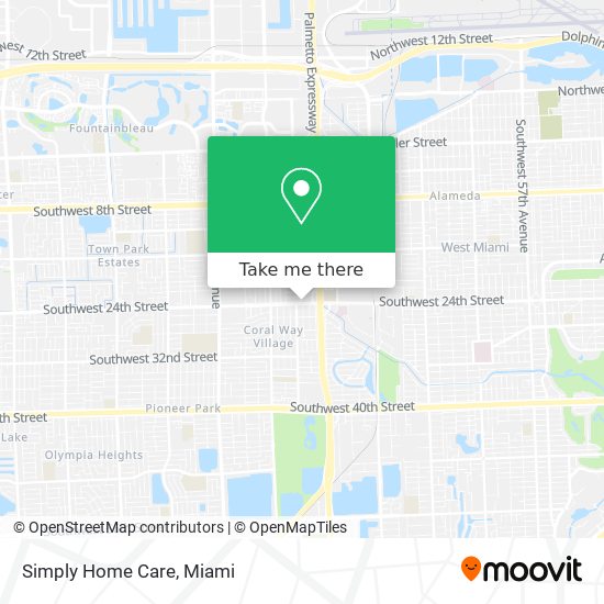 Simply Home Care map