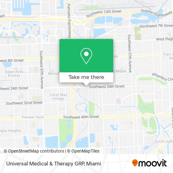 Universal Medical & Therapy GRP map