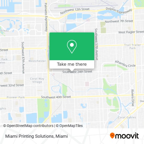 Miami Printing Solutions map