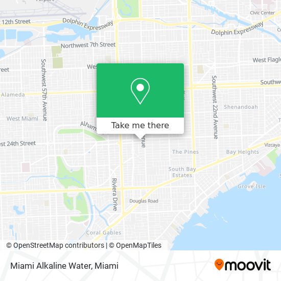 Miami Alkaline Water map