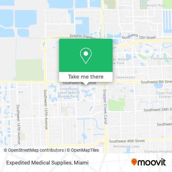 Expedited Medical Supplies map