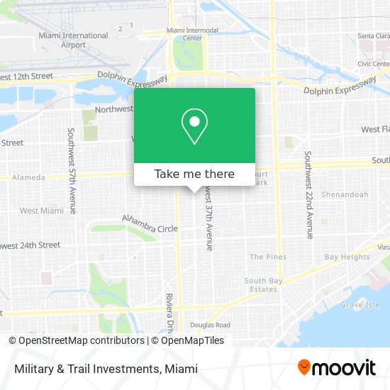 Military & Trail Investments map