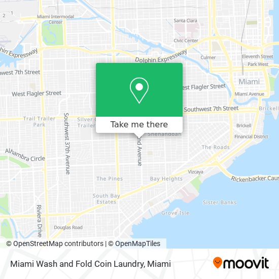 Miami Wash and Fold Coin Laundry map