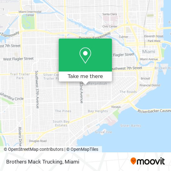 Brothers Mack Trucking map