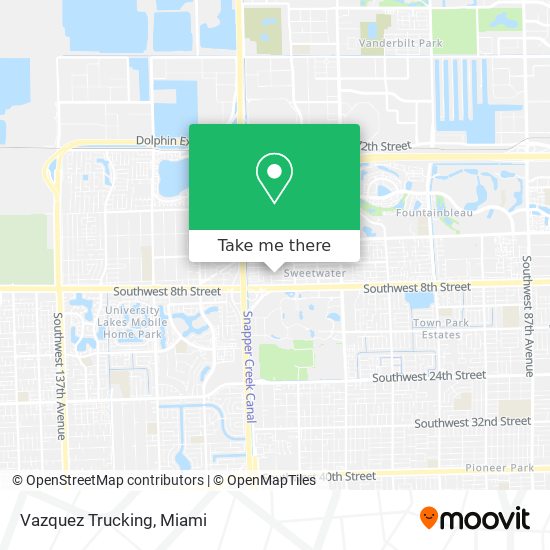 Vazquez Trucking map