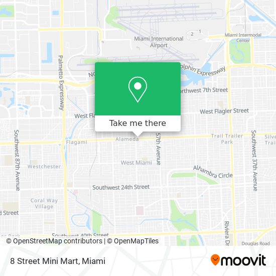 Mapa de 8 Street Mini Mart
