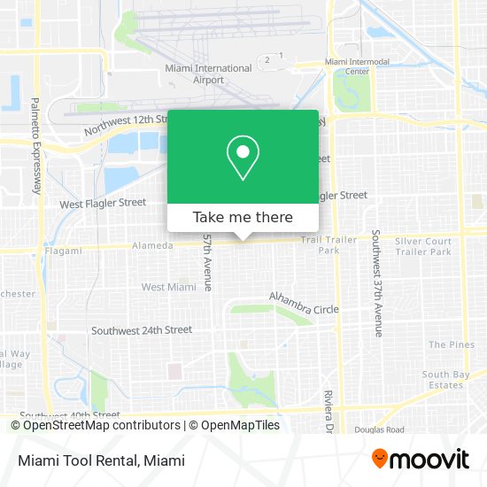 Mapa de Miami Tool Rental