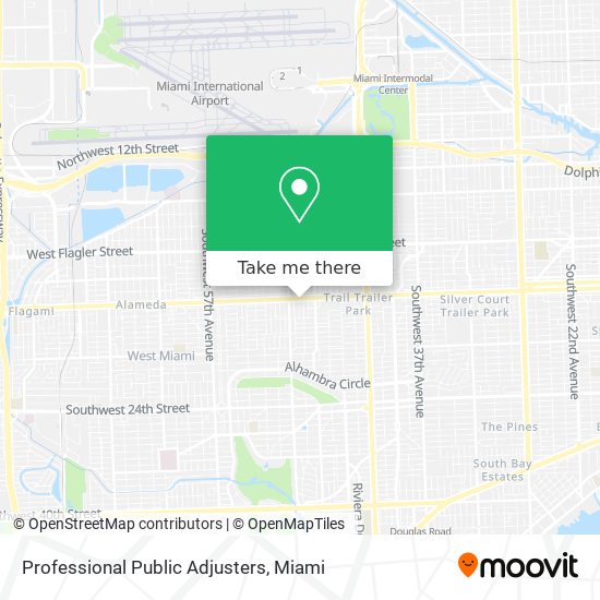 Professional Public Adjusters map