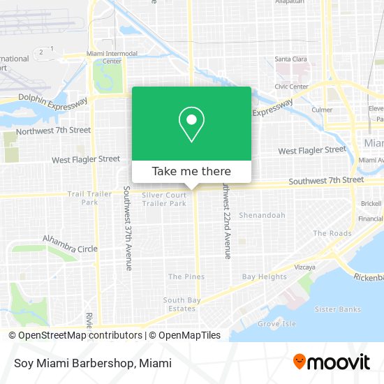 Mapa de Soy Miami Barbershop