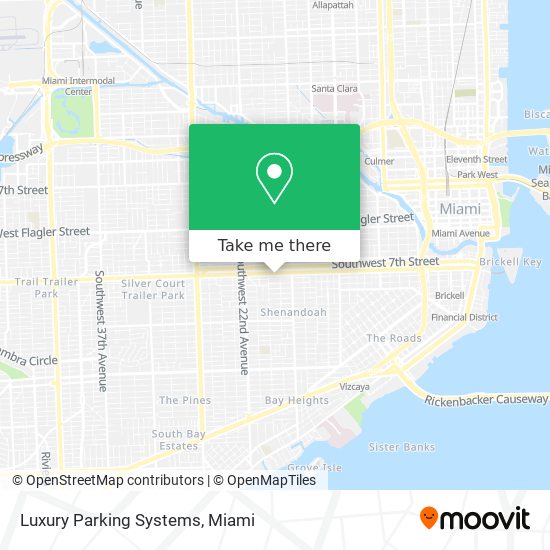 Luxury Parking Systems map