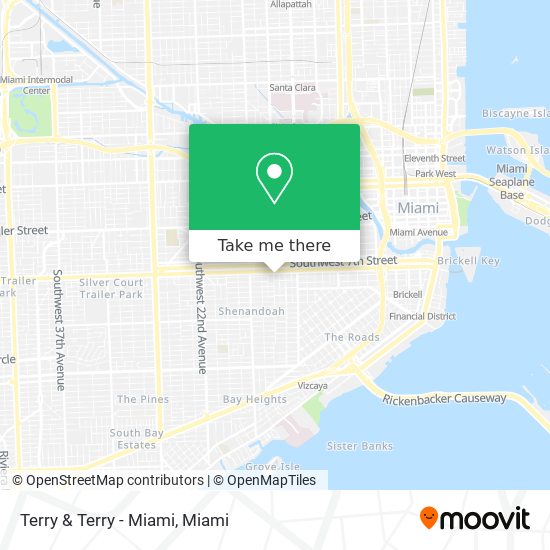 Terry & Terry - Miami map