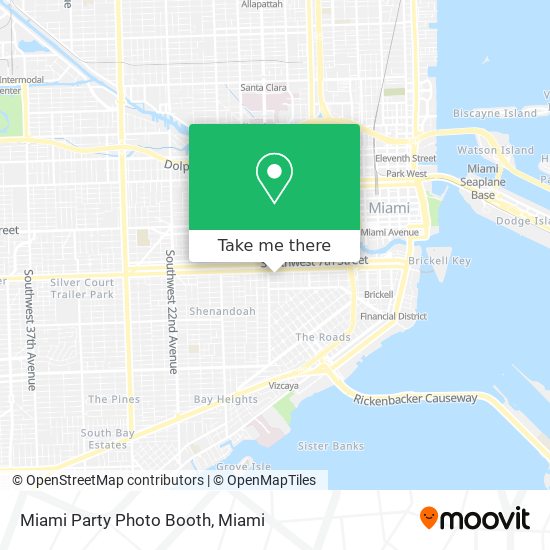 Miami Party Photo Booth map