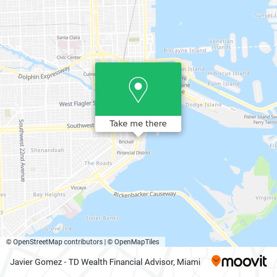 Mapa de Javier Gomez - TD Wealth Financial Advisor