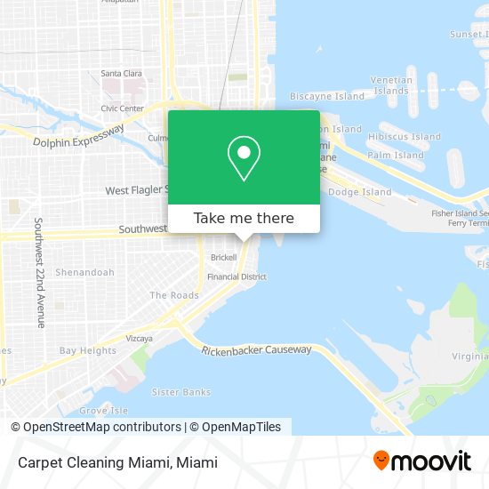 Carpet Cleaning Miami map