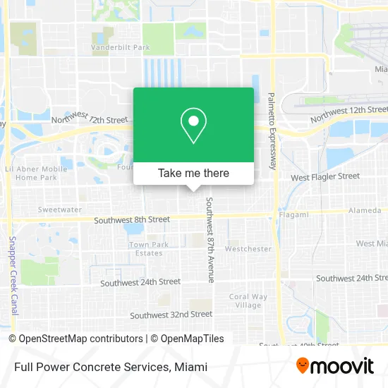 Full Power Concrete Services map