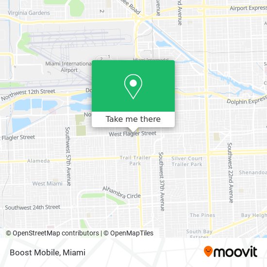 Mapa de Boost Mobile