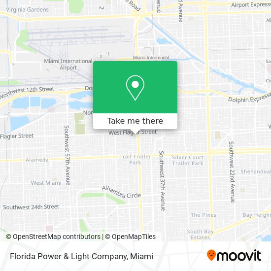 Mapa de Florida Power & Light Company