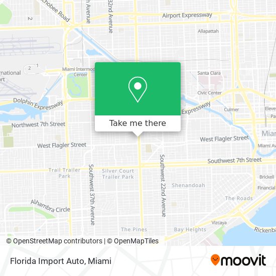 Mapa de Florida Import Auto