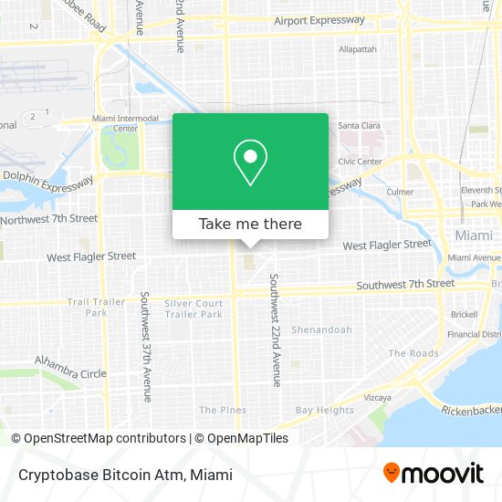 Mapa de Cryptobase Bitcoin Atm