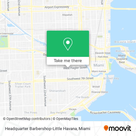 Headquarter Barbershop-Little Havana map