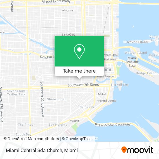 Miami Central Sda Church map