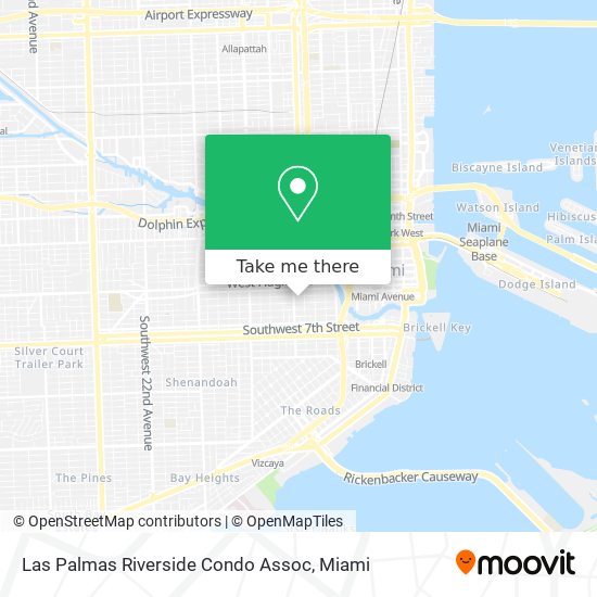 Las Palmas Riverside Condo Assoc map