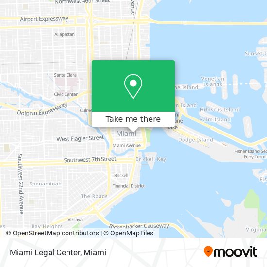 Miami Legal Center map