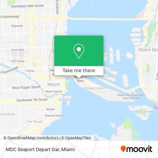 MDC Seaport Depart Gar map