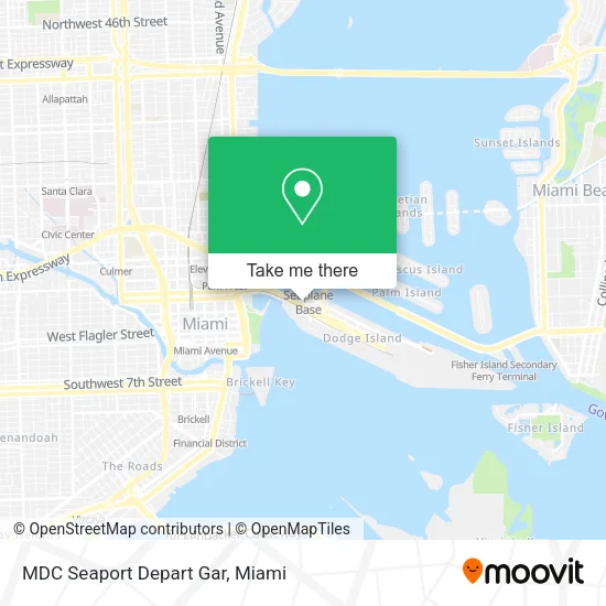MDC Seaport Depart Gar map