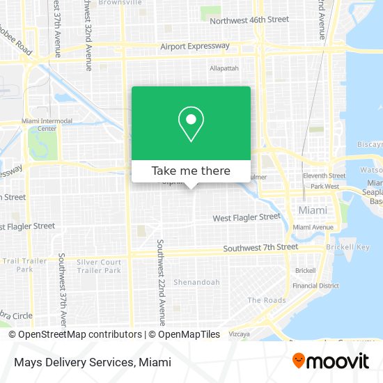 Mays Delivery Services map