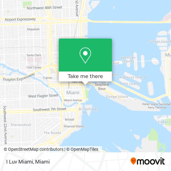I Luv Miami map