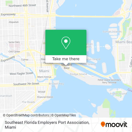 Mapa de Southeast Florida Employers Port Association