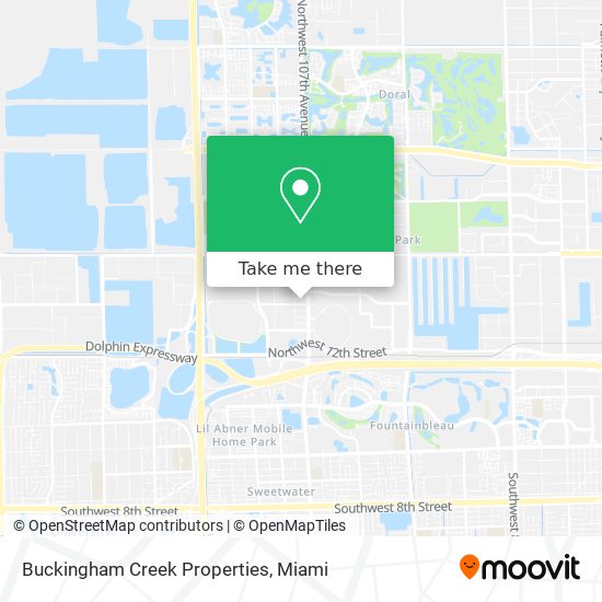 Buckingham Creek Properties map