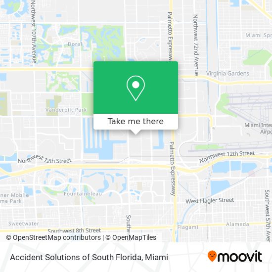 Mapa de Accident Solutions of South Florida