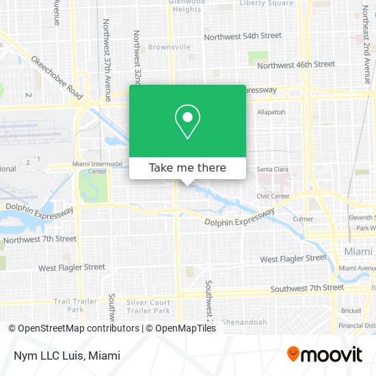 Mapa de Nym LLC Luis