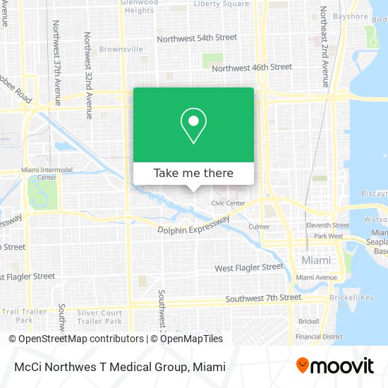 Mapa de McCi Northwes T Medical Group