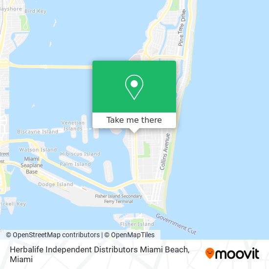 Herbalife Independent Distributors Miami Beach map