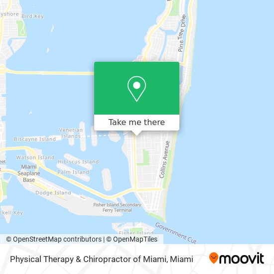 Mapa de Physical Therapy & Chiropractor of Miami