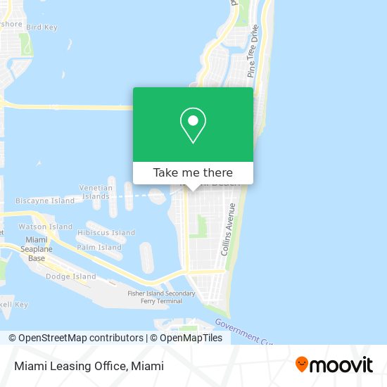 Miami Leasing Office map