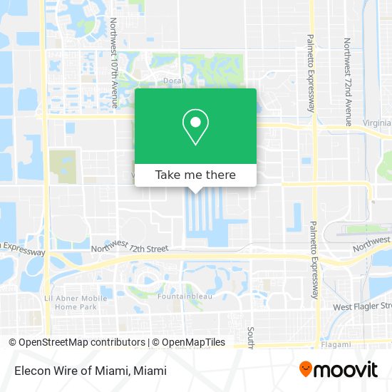 Mapa de Elecon Wire of Miami