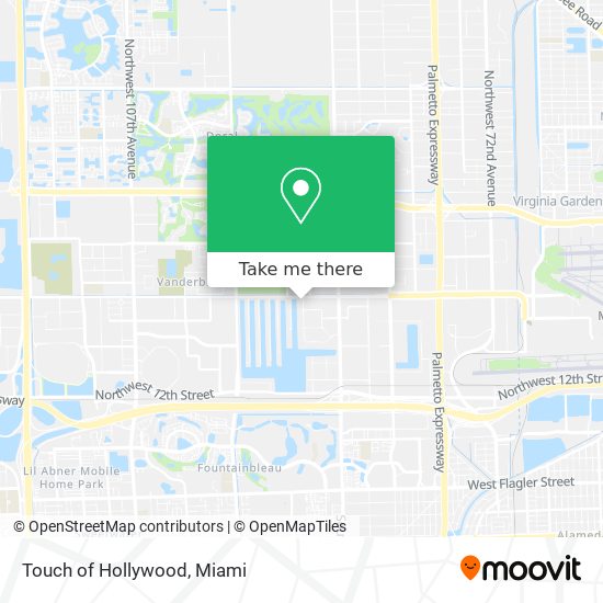 Touch of Hollywood map