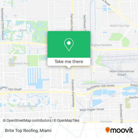 Brite Top Roofing map