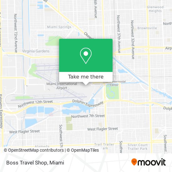 Mapa de Boss Travel Shop